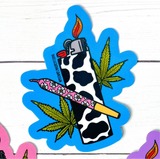 Lighter Sticker • Cow