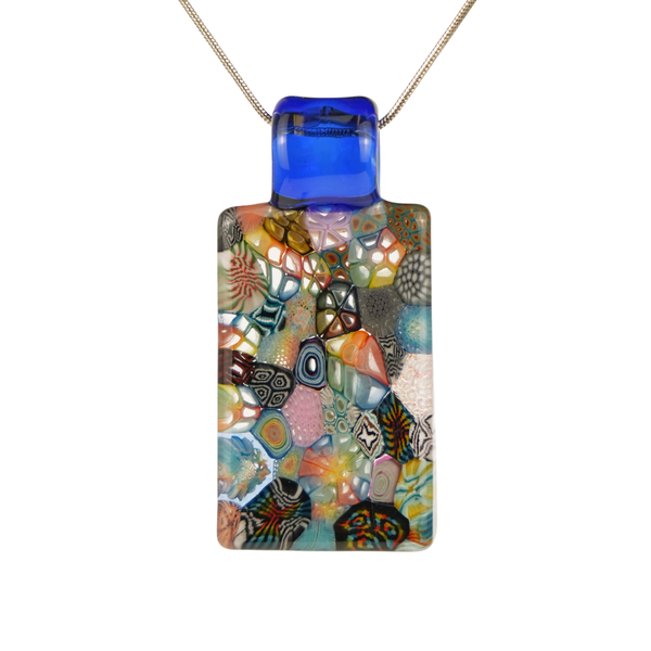 Heathbar • Murrine Tile Pendant #9