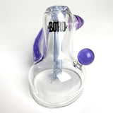 Boro Hammer Bubbler • Clear & Horns