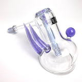 Boro Hammer Bubbler • Clear & Horns