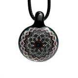 JH Glass • Geometric Dotwork Pendant #1
